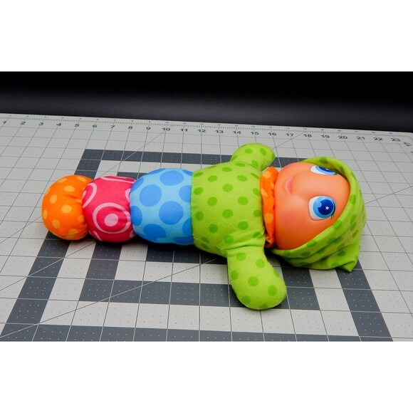 Molto Glow Light Up Bug Toy Soft Plush Glo Worm Awake & Sleep Duel Face - Picture 3 of 9